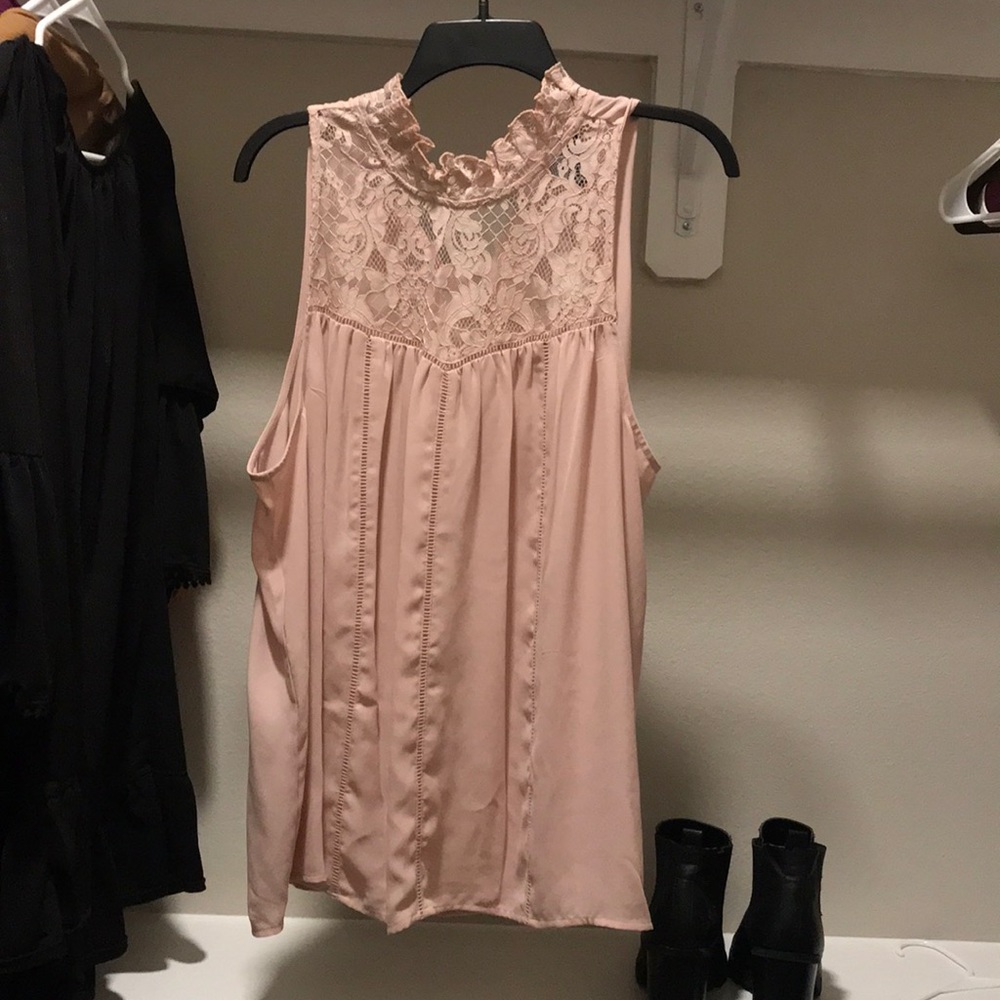 Baby Pink Lace Top